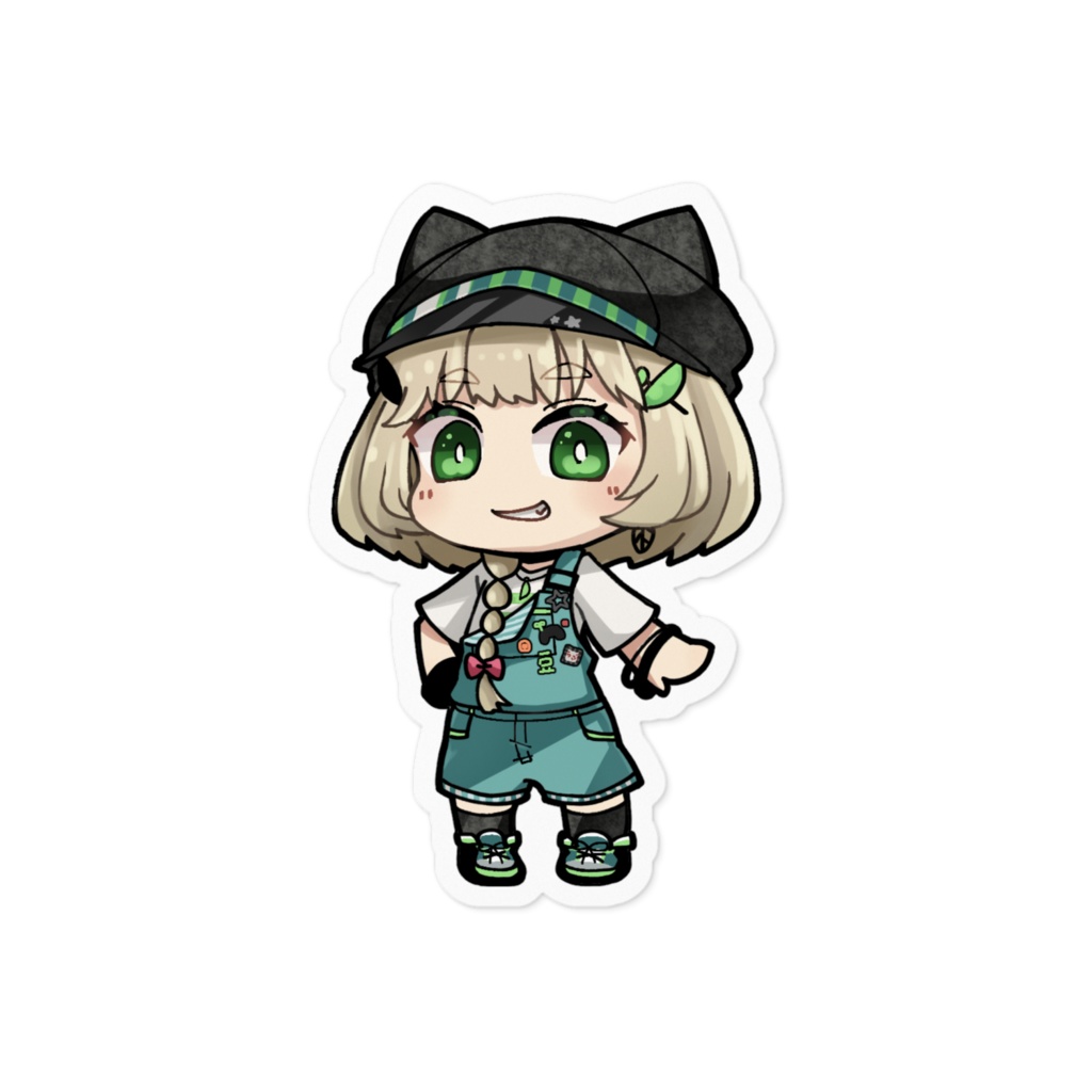 まめステッカー(にしし顔)