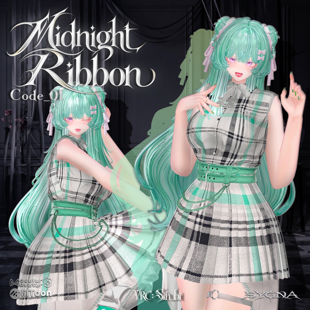 【SALE 50%OFF / 12アバター対応】 Code_01 Midnight Ribbon