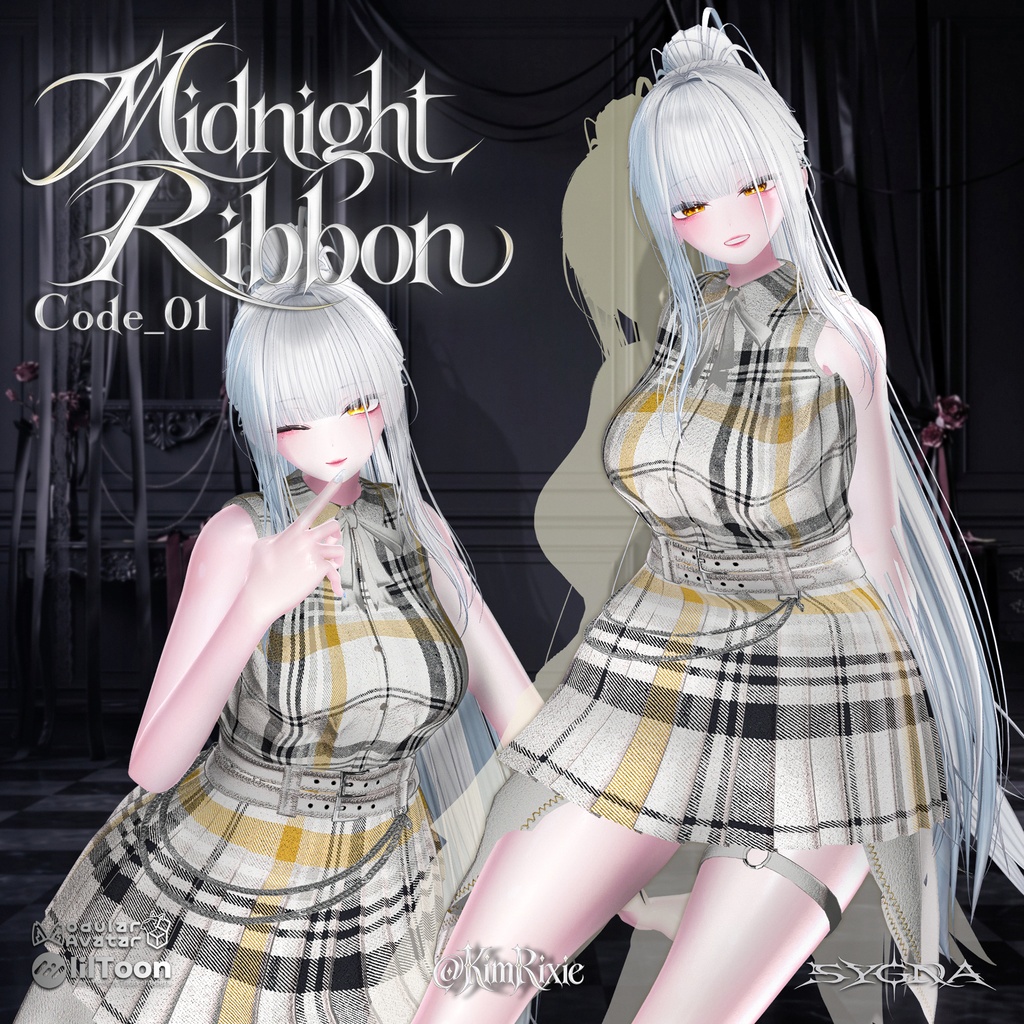 【SALE 50%OFF / 12アバター対応】 Code_01 Midnight Ribbon
