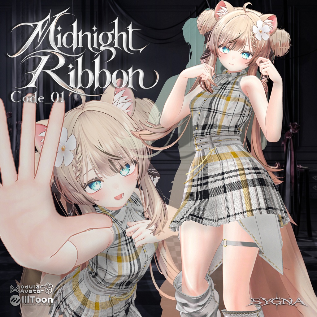 【SALE 50%OFF / 12アバター対応】 Code_01 Midnight Ribbon