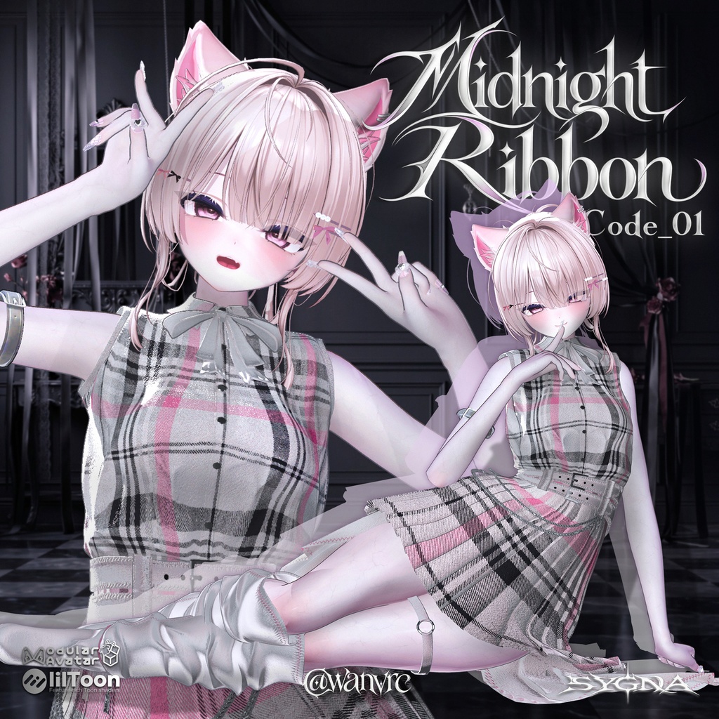 【SALE 50%OFF / 12アバター対応】 Code_01 Midnight Ribbon