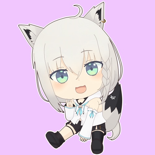 ホロライブ 白上フブキ アクリルキーホルダー