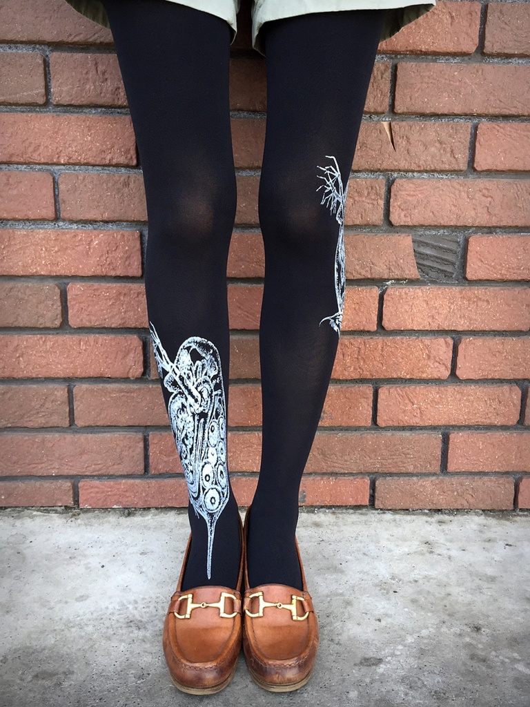 ガリ版タイツ ミジンコ 80デニール Koyahiroka Booth