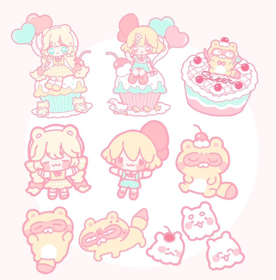 SweetCakeフレークシールセット