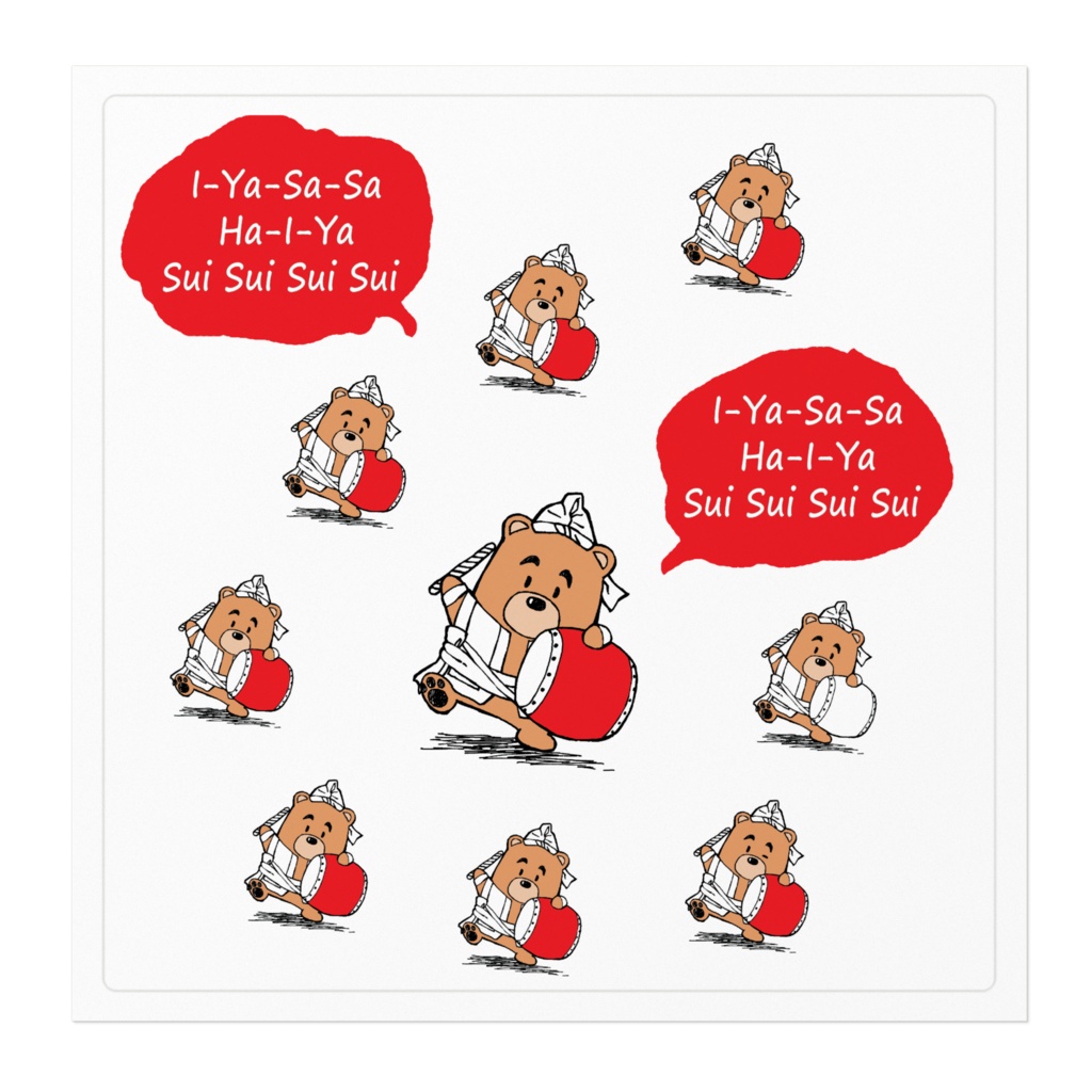 たれ眉エイサーBEARSステッカー