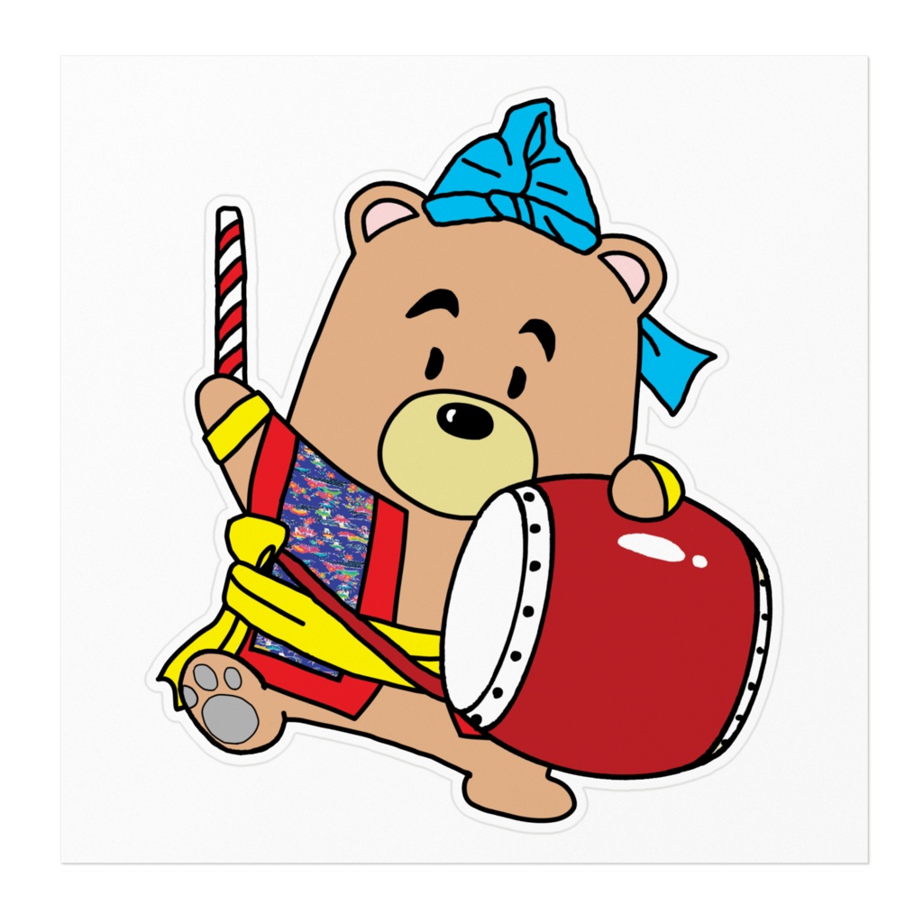 たれ眉エイサーBEARステッカー