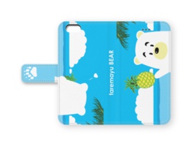 たれ眉BEAR手帳型iphoneケース
