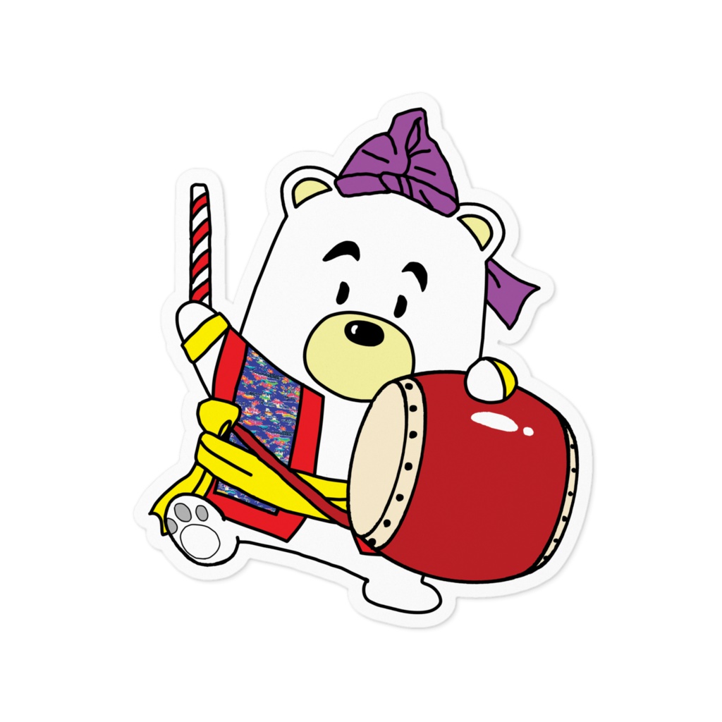たれ眉BEARステッカー