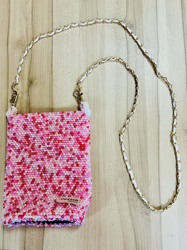 ハンドメイド　肩がけポーチ