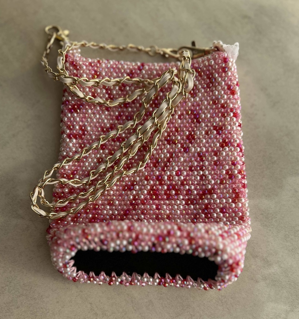 ハンドメイド 肩がけポーチ