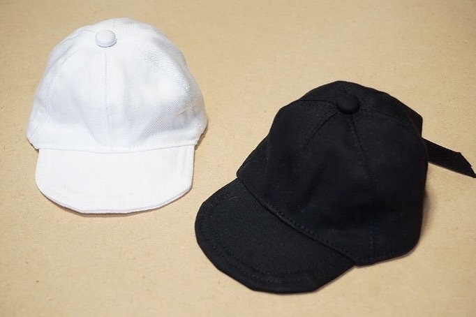 無地ベースボールキャップ【黒】DD・MDD・SDサイズ(調節可能)