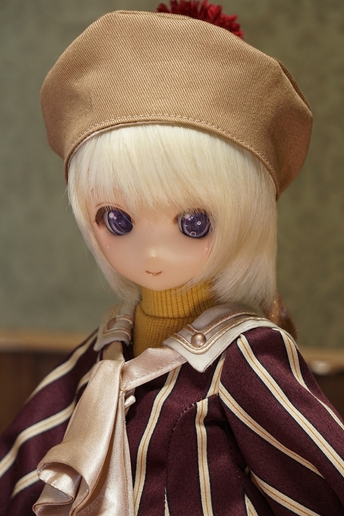 MDD・kumako等　Aラインレジメンタルワンピースセット【ボルドー】