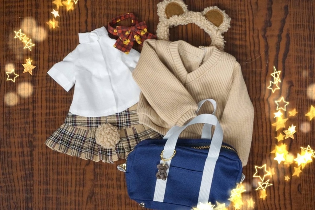 kumako・IMOMO40サイズ　くまみみスクールガールセット