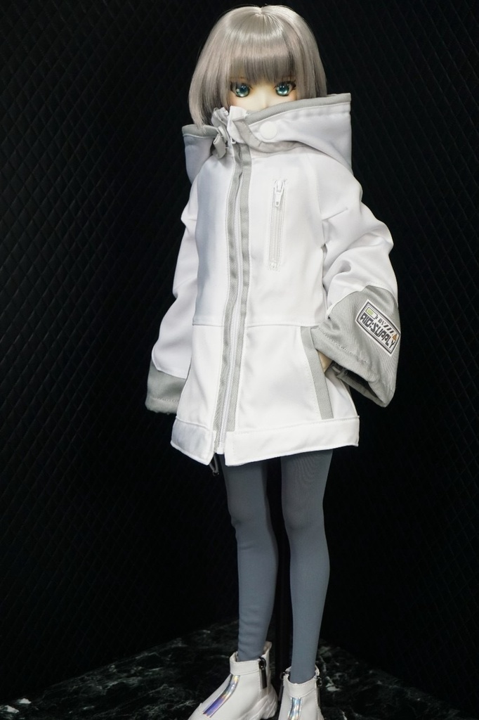 DD・DDSサイズ サイバージャケット ホワイト×グレー(単品)