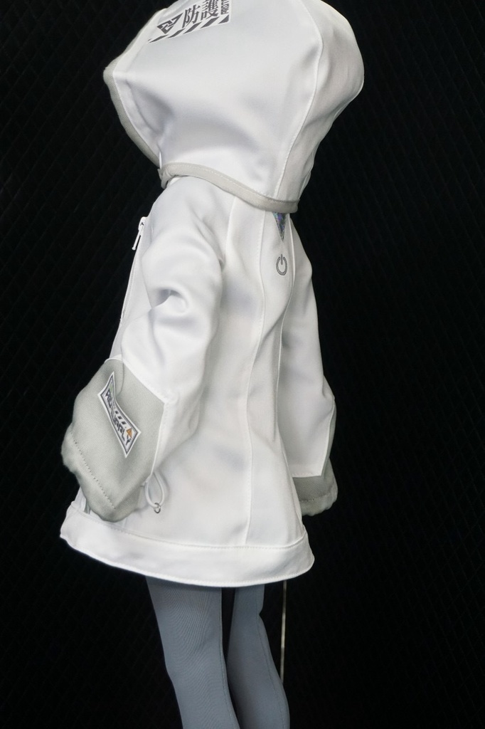 DD・DDSサイズ サイバージャケット ホワイト×グレー(単品)