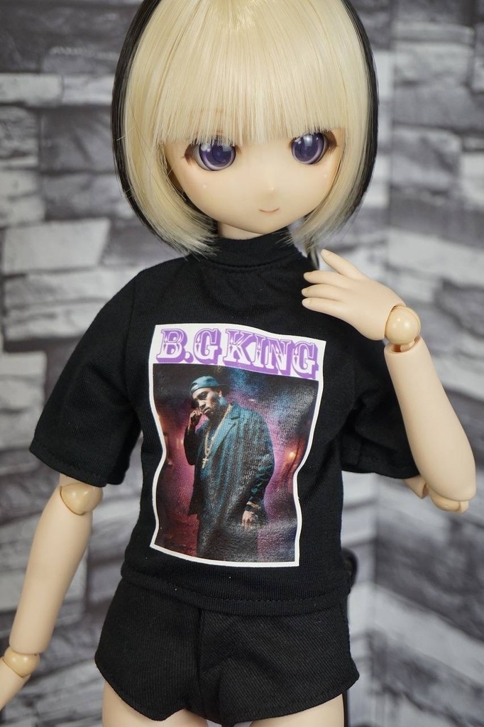 MDD/IMOMO/40cmサイズ【架空のラッパー】Tシャツ　黒or灰