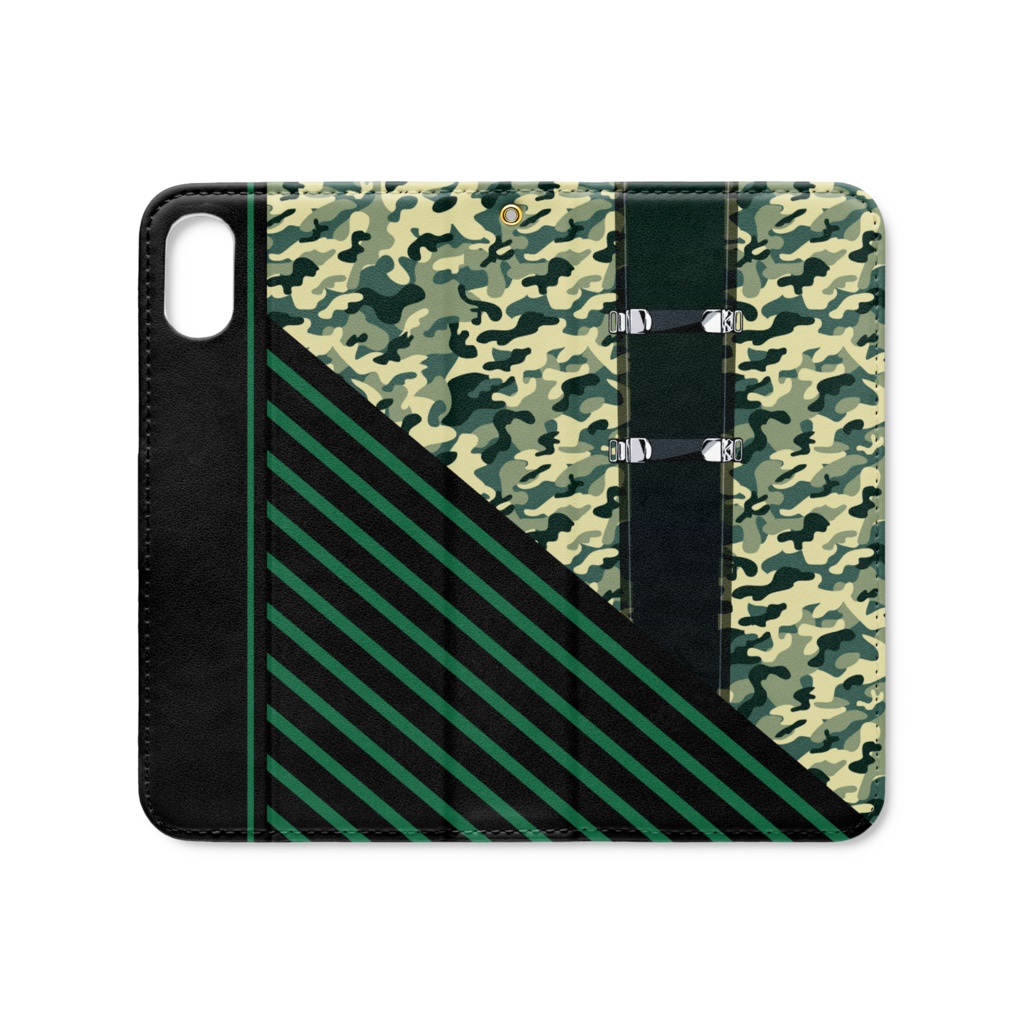 おそ松さん バンド松手帳型iPhoneケース(ベルトなし) iPhone XS / X _全6種