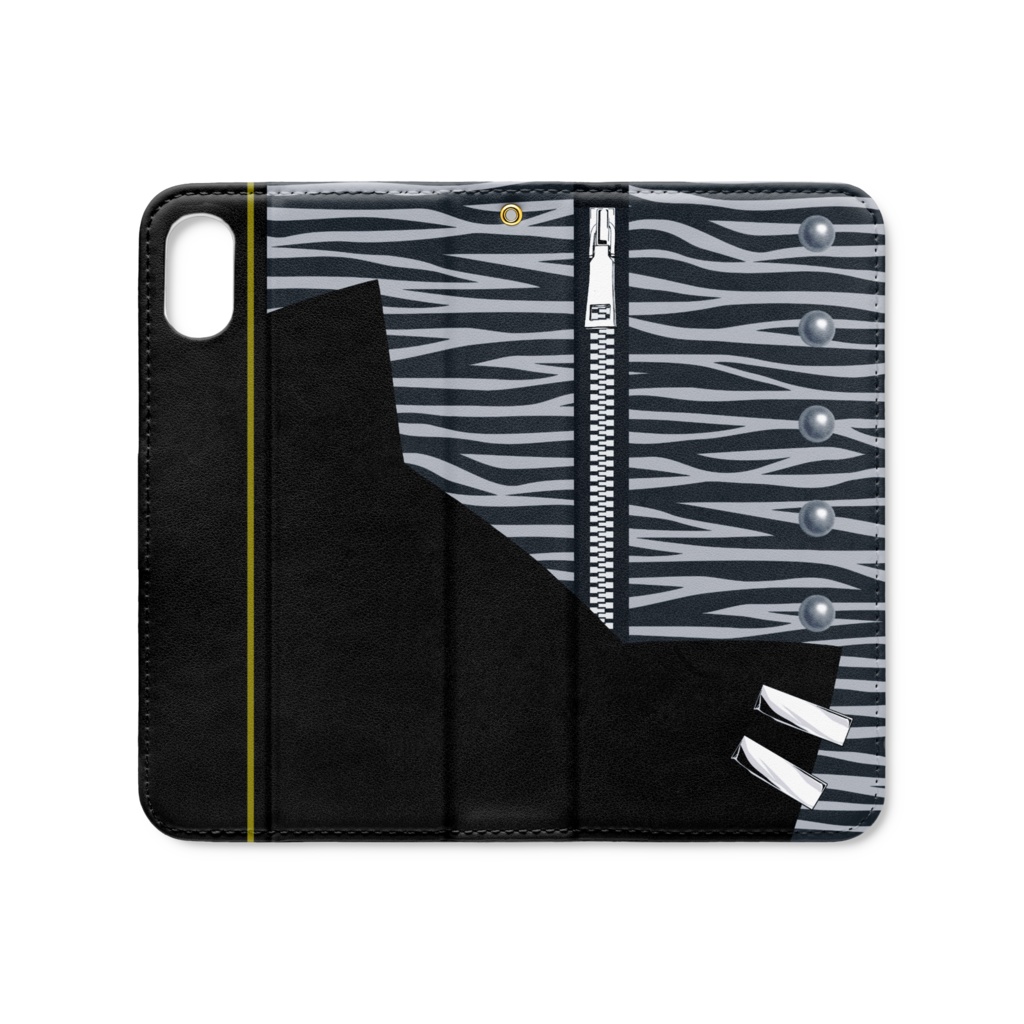 おそ松さん バンド松手帳型iPhoneケース(ベルトなし) iPhone XS / X _全6種