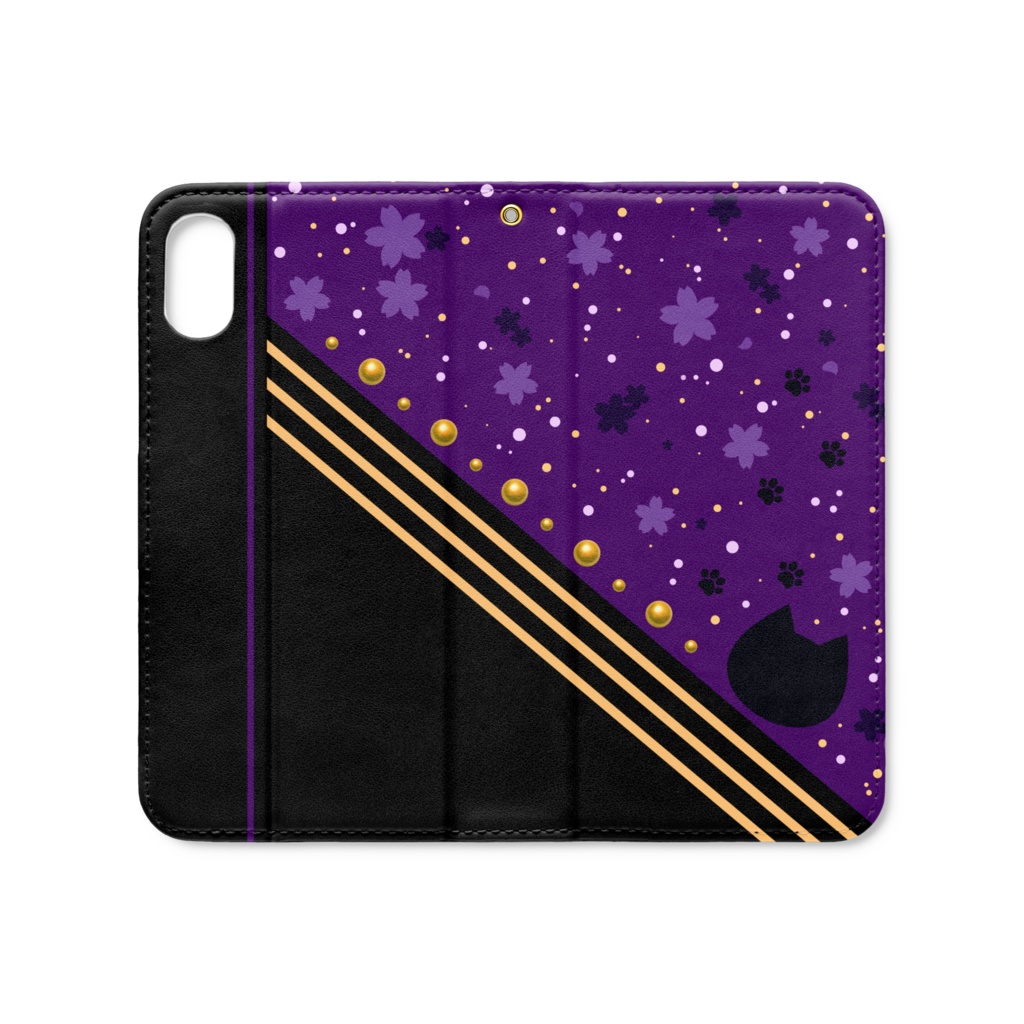 おそ松さん バンド松手帳型iPhoneケース(ベルトなし) iPhone XS / X _全6種