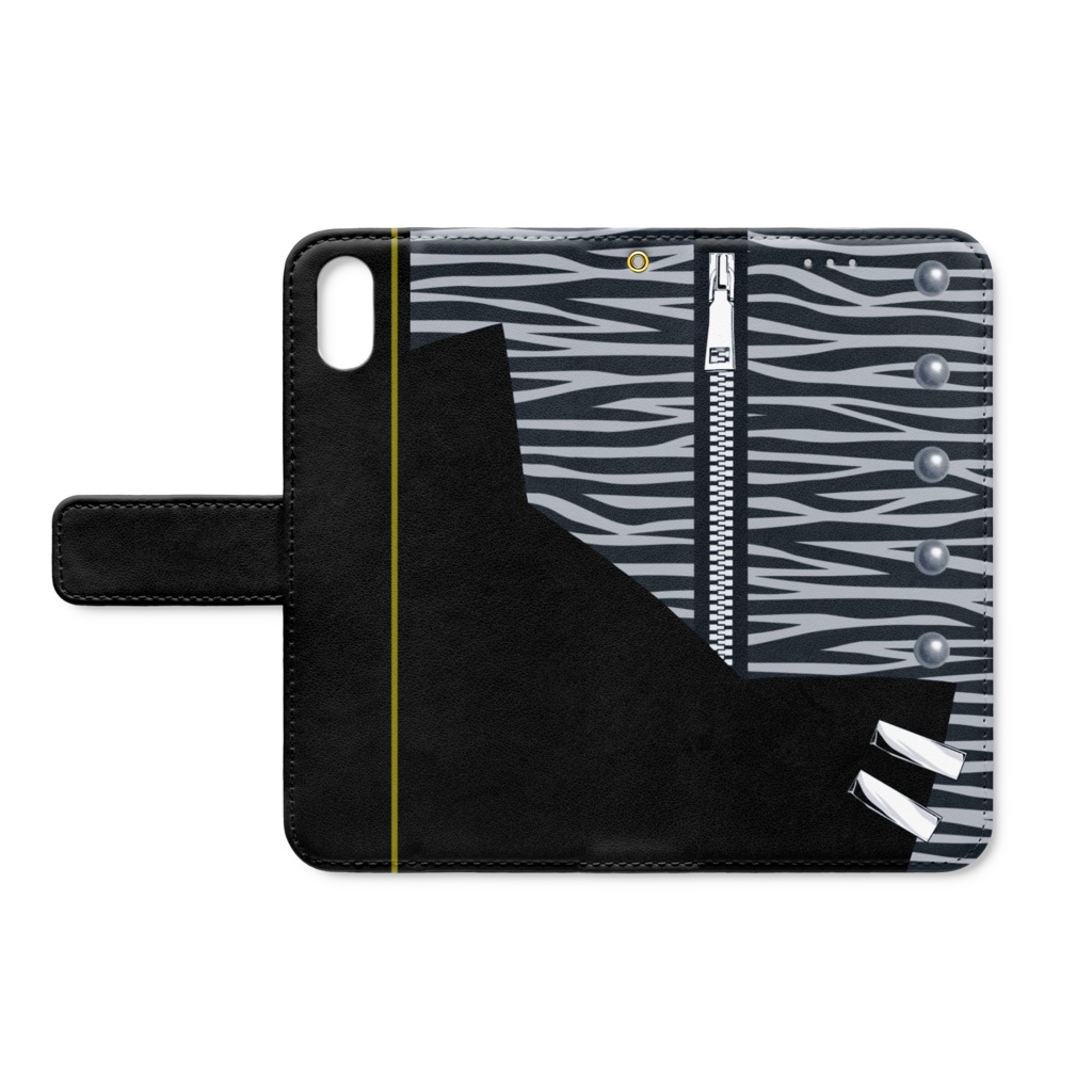 おそ松さん バンド松手帳型iPhoneケース(ベルトあり) iPhone XS / X _全6種