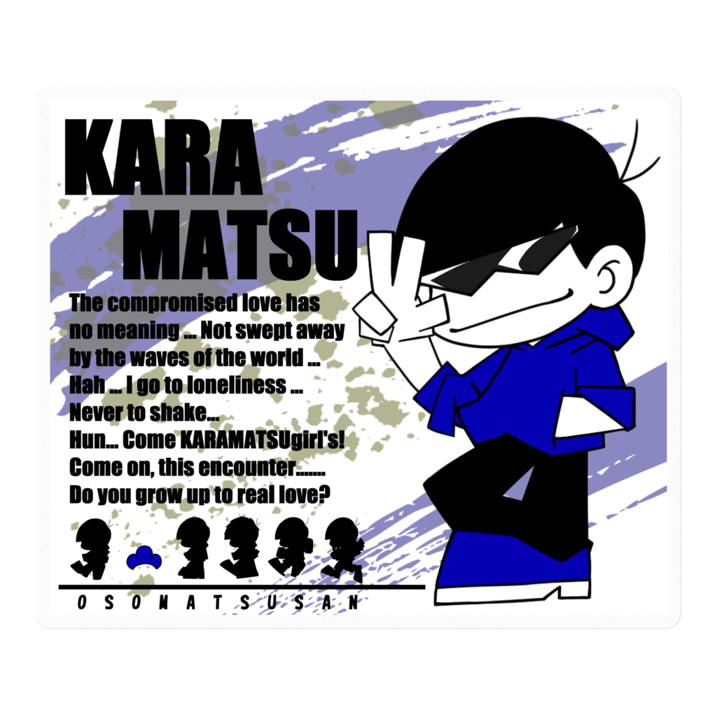 おそ松さんステッカー_デフォルメパーカーver._全6種