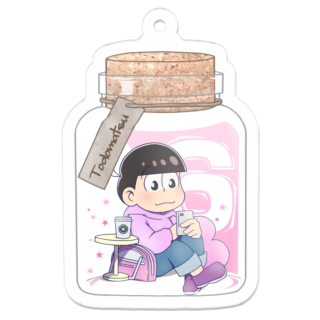 おそ松さんアクリルキーホルダー_瓶詰めver._全6種