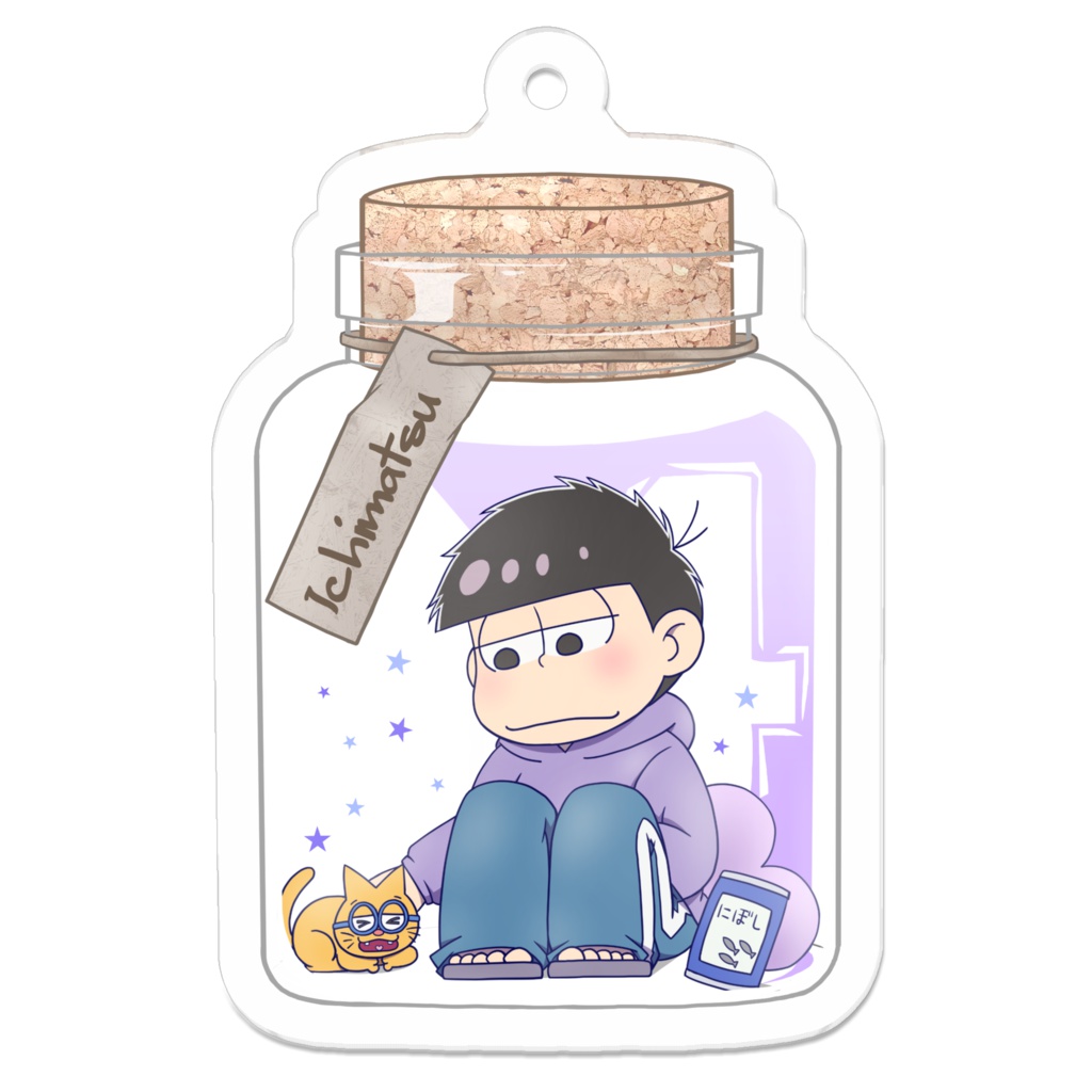 おそ松さんアクリルキーホルダー_瓶詰めver._全6種