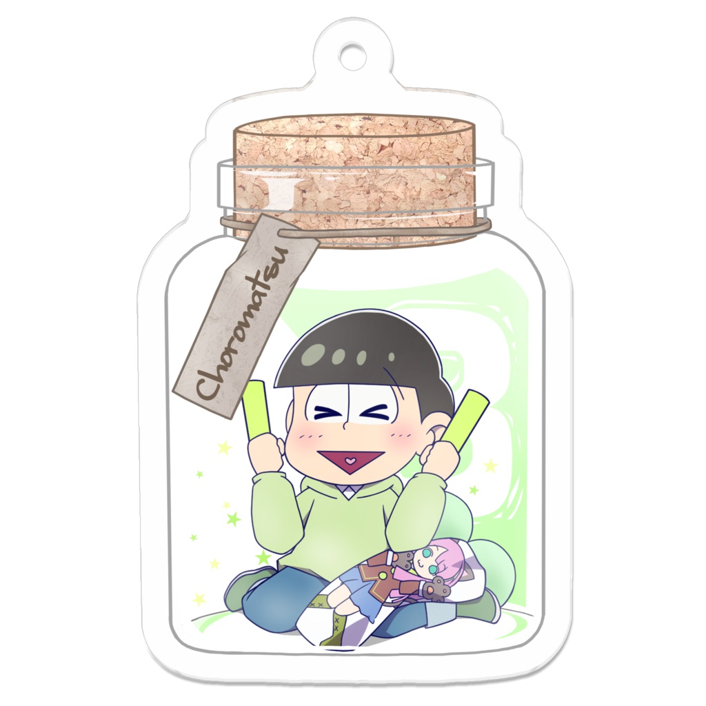 おそ松さんアクリルキーホルダー_瓶詰めver._全6種