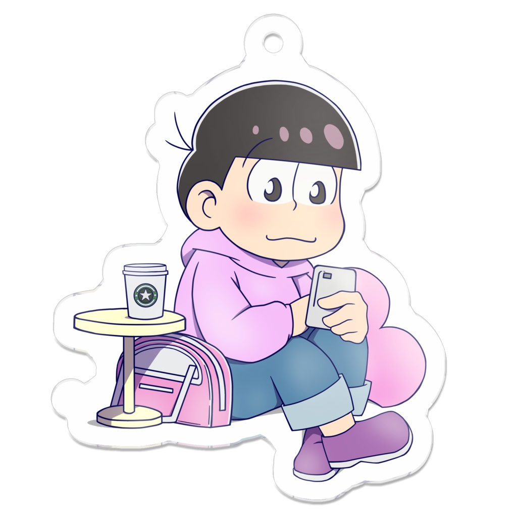 おそ松さんアクリルキーホルダー_松クッションver._全6種