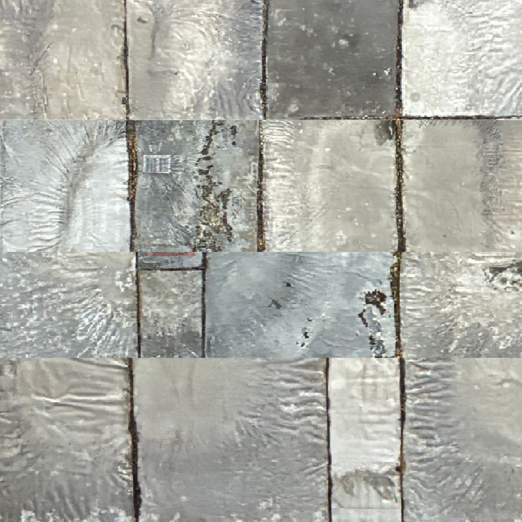 メタリックブロックチェック3　デジタルペーパー