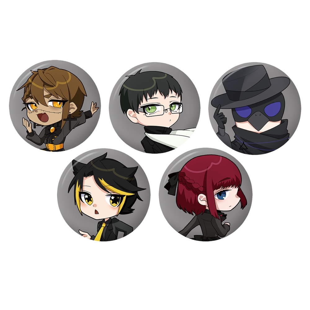 【夜鳥の会３周年】新ヴィジュアル缶バッジ【再販】
