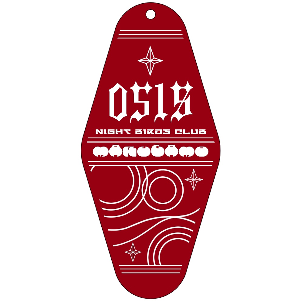 【2025】まるがも&よつばめ モーテルキー風アクリルキーホルダー【誕生日記念】