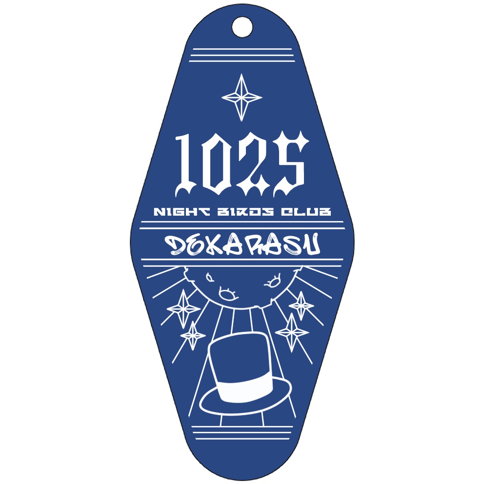 【2025】コバト&デカラス&きじとら モーテルキー風アクリルキーホルダー【誕生日記念】