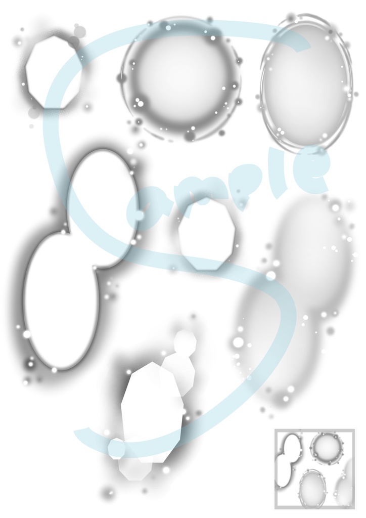 モノローグのフキダシセット