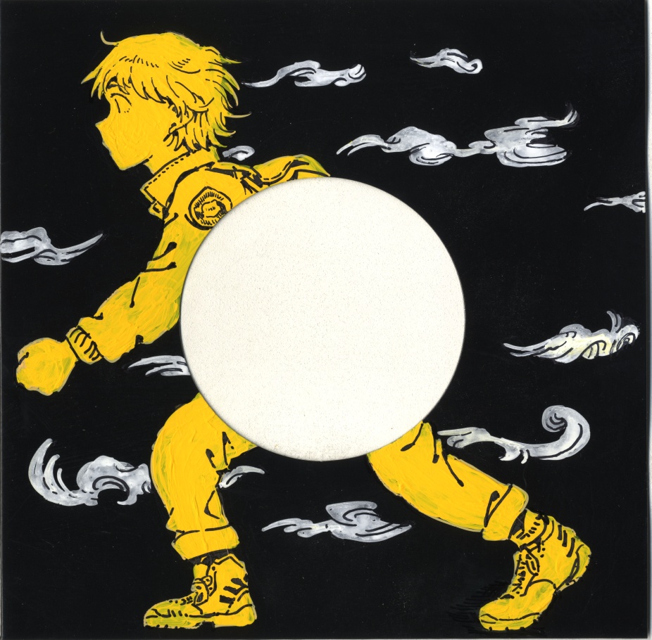 7inchジャケ絵〝BLOWIN'〟【額装付】