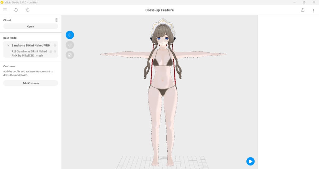 Sandrone VRM,Vroid,PMX MMD Download