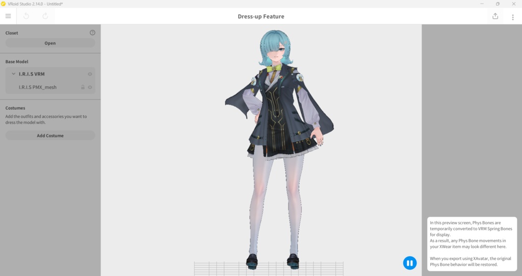 IRIS VRM,Vroid,PMX MMD Download