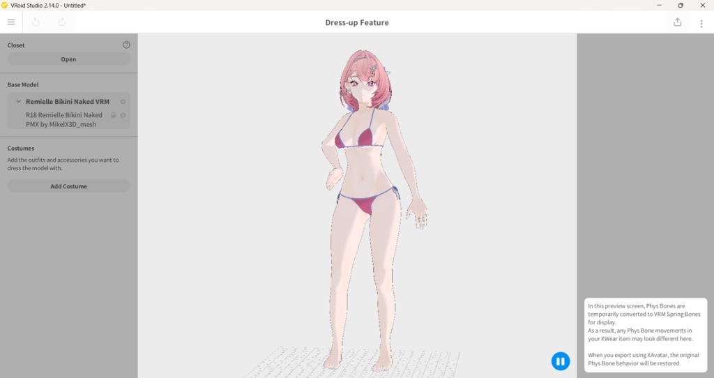Remielle VRM,Vroid,PMX MMD Download