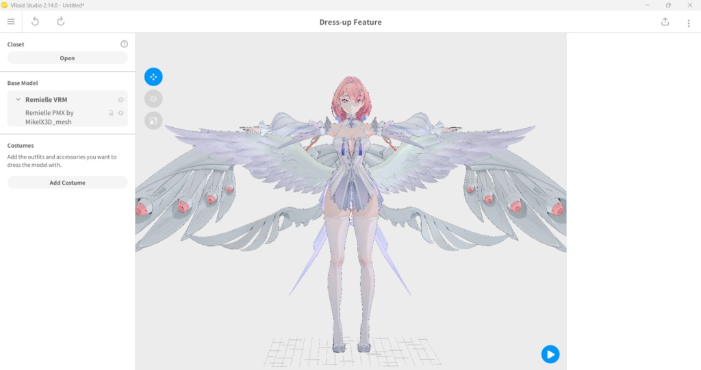 Remielle VRM,Vroid,PMX MMD Download