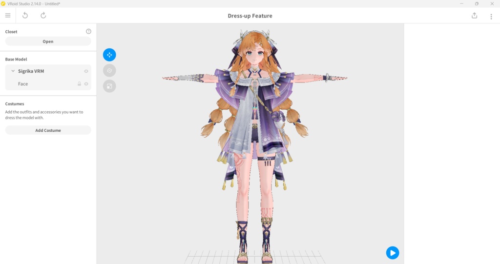 Sigrika VRM,Vroid,PMX MMD Download