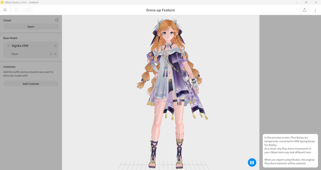 Sigrika VRM,Vroid,PMX MMD Download