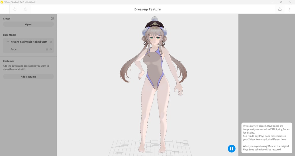 Nivora VRM,Vroid,PMX MMD Download