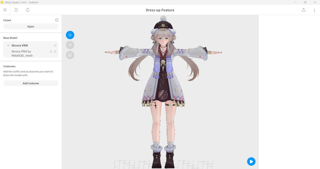 Nivora VRM,Vroid,PMX MMD Download