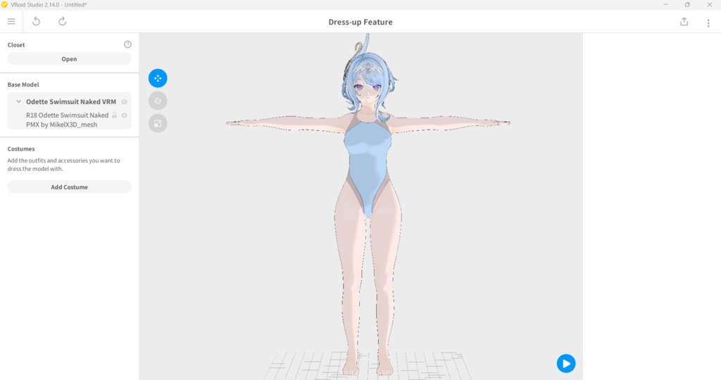 Odette VRM,Vroid,PMX MMD Download