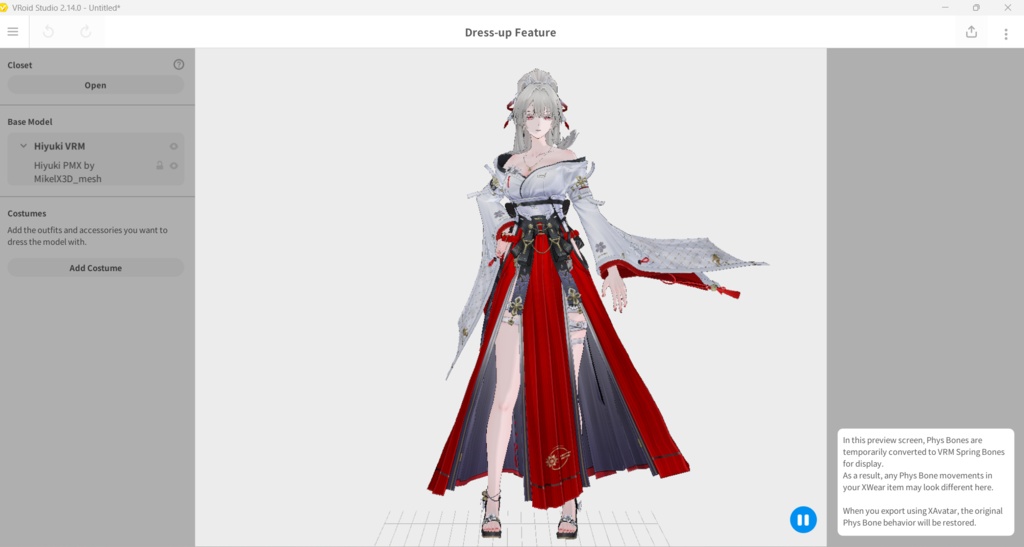 Hiyuki VRM,Vroid,PMX MMD Download