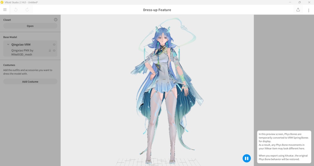 Qingxiao VRM,Vroid,PMX MMD Download