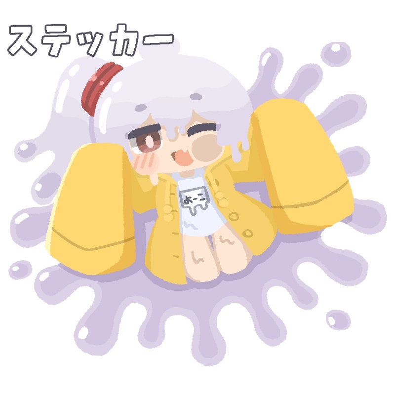 よーこちゃんのクリアステッカー