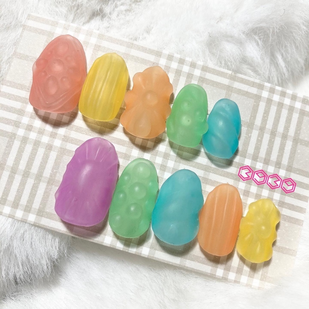 ネイルチップ ドロップ キャンディ