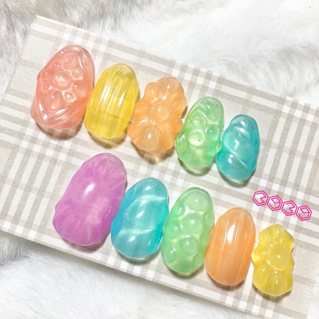 ネイルチップ ドロップ キャンディ