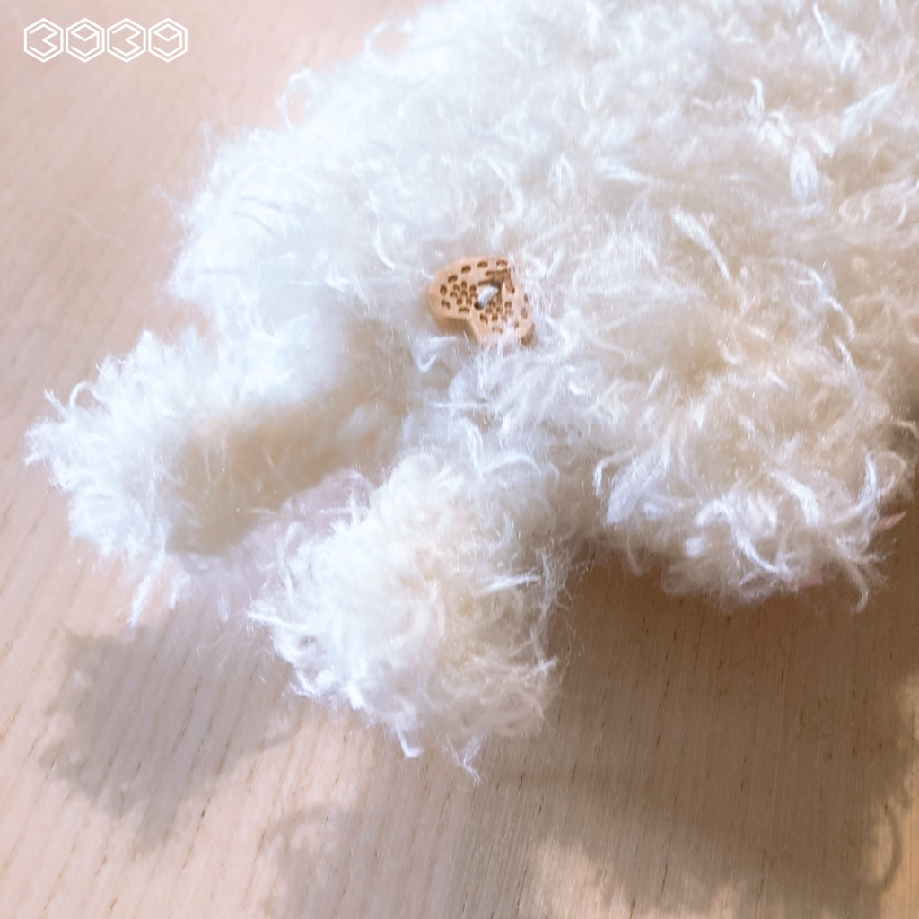 うさぎのふわふわトレカケース ピンク